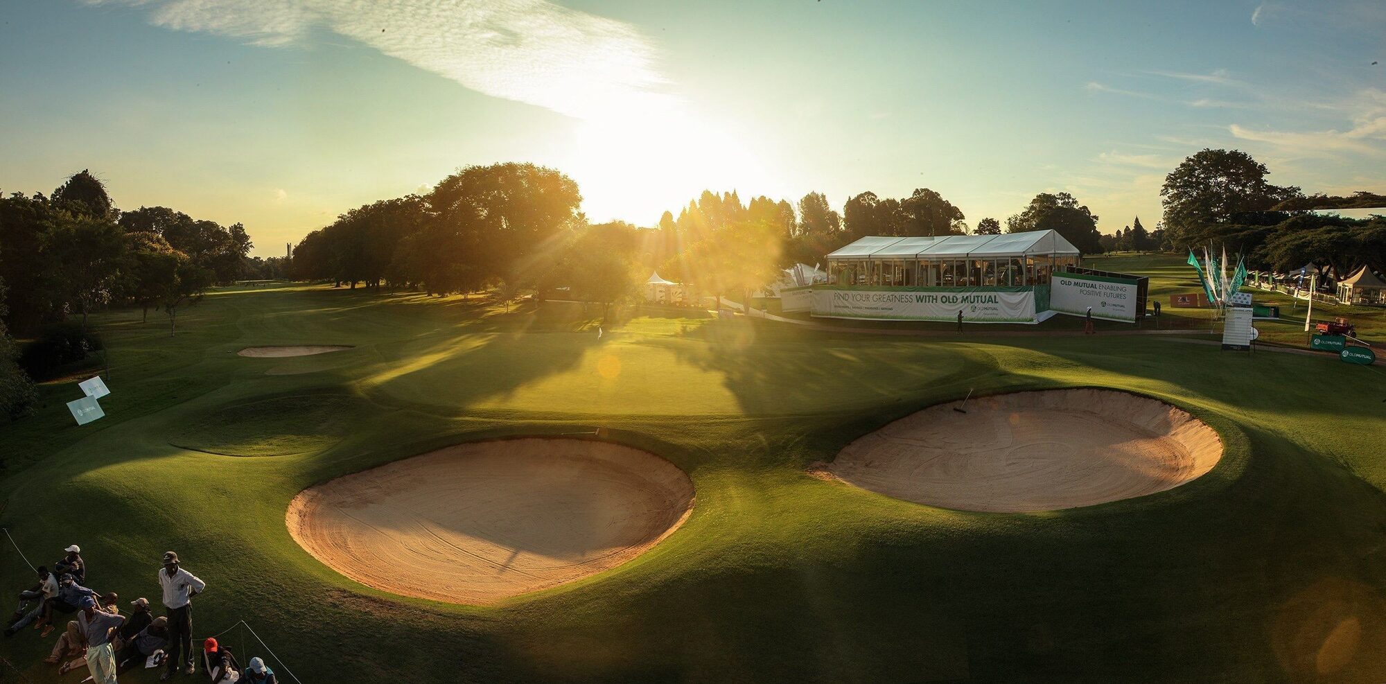 Royal Harare's tree-lined first fairway